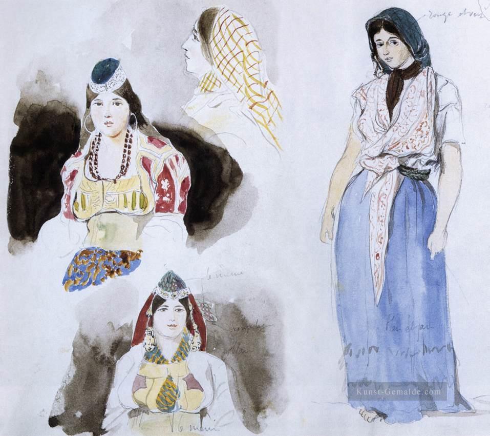 marokkanische Frauen romantische Eugene Delacroix Ölgemälde